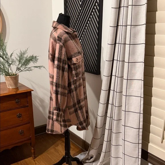 GeeGee flannel  Plaid Teddy Jacket medium - Picture 3 of 12